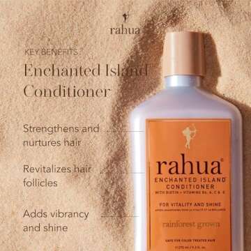 Rahua Enchanted Island Hair Conditioner with Biotin, 9.3 Fl Oz, Supports Strength, Hair Growth & Shi...