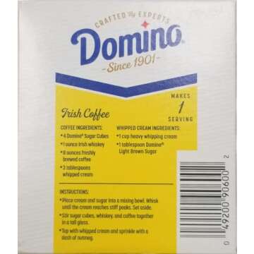 Domino Premium Pure Cane Sugar Cubes Dots, 1 Pound Box
