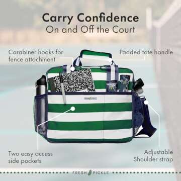 Fresh Pickle Lola Pickleball Tote - Designer Series Pickleball Bag for Women | Premium Pickleball Accessories for Women, Fashion-Forward Pickleball Bags, Chic and Durable Pickle Ball Bags