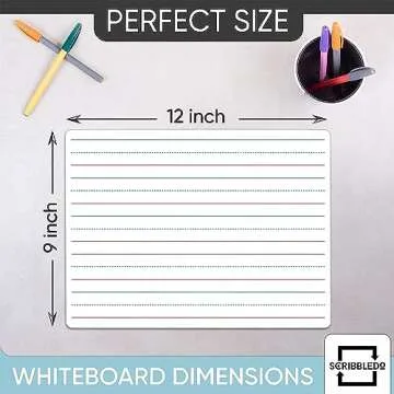 ScribbleDo Double Sided Whiteboards for Kids Handwriting Practice