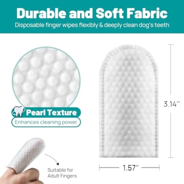 SmileDenX Dental Wipes for Dogs & Cats - 50 Pcs Easy Care