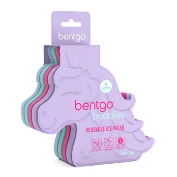 Bentgo Buddies Ice Packs - Colorful & Slim for Kids
