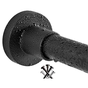 BRIOFOX Shower Curtain Rod 43-73 Inches Strong and Stylish