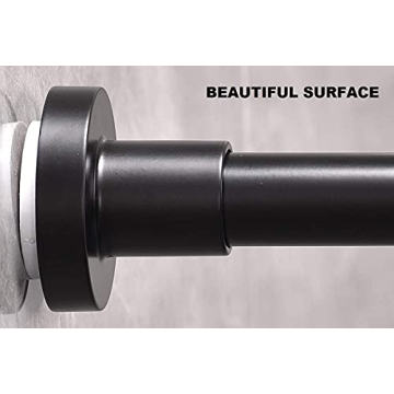 BRIOFOX Shower Curtain Rod 43-73 Inches Strong and Stylish