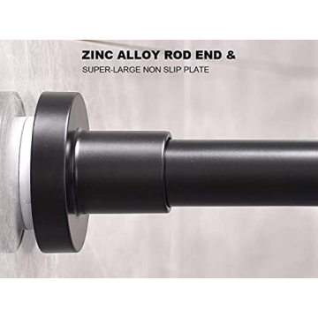 BRIOFOX Shower Curtain Rod 43-73 Inches Strong and Stylish