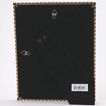 Lawrence Frames Rope Design Metal Frame, 8x10, Matted 5x7, Gold