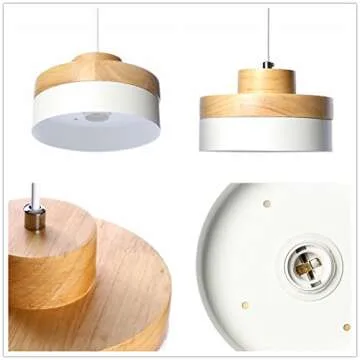 Contemporary Wooden Metal Pendant Lighting for Modern Homes