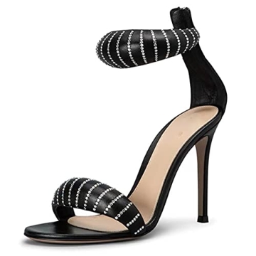 RTHOMR High Heels Summer Shoes - High Heels for Women Fashion Ankle Strap Sandals Open Toe Pump Heel...