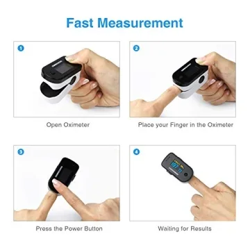 CHOICEMMED OLED Finger Pulse Oximeter - Accurate Blood Oxygen Monitor