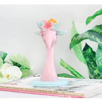 FLYING BALLOON Pink Flamingo Eyeglass Holder Gift