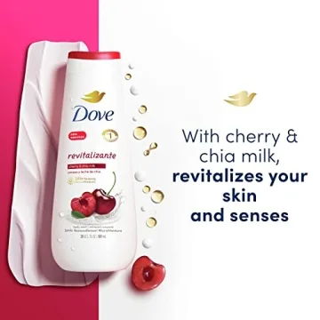 Dove Cherry Chia Milk Body Wash 4 Pack Hydrating Cleanser