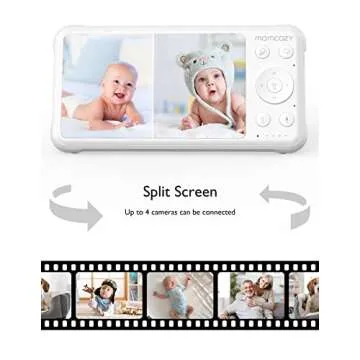 Momcozy Baby Monitor 5” HD with 2 Cameras for Safety