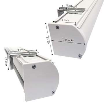 ARLO BLINDS Cordless Room Darkening Zebra Roller Shades 31.5" W x 60" H, White Horizontal Window Blinds