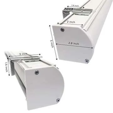 ARLO BLINDS Cordless Room Darkening Zebra Roller Shades 31.5" W x 60" H, White Horizontal Window Blinds