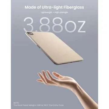 tomtoc iPad Pro Detachable Folio Case for 2024 New 11 Inch iPad Pro M4 Only, Separable Slim Protective Panel & 4-Modes with Ultra-Light Fiberglass Material, Support Apple Pencil Pro & Auto Wake/Sleep