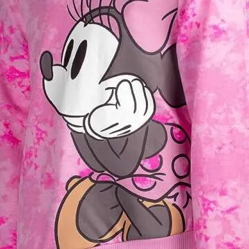 Disney Minnie Mouse Big Girls Pullover Hoodie Pink 10-12