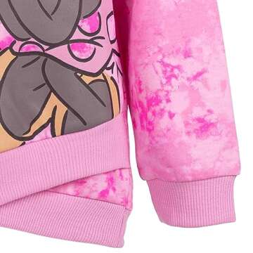 Disney Minnie Mouse Big Girls Pullover Hoodie Pink 10-12