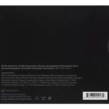 Glo Skin Beauty Contour Kit | Illuminate and Brighten, Blendable and Buildable Contouring Palette, (Dark)