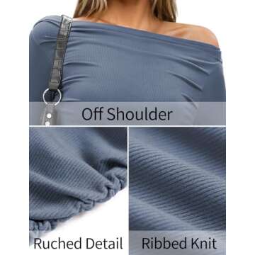 Trendy Off The Shoulder Slim Fit Top for Women