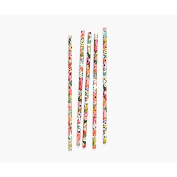 Charming RIFLE PAPER CO. Paper Straws Set of 25