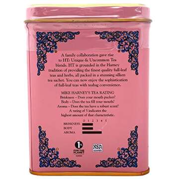 Harney & Sons Green Tea with Coconut, Ginger, and Vanilla Tea Tin - Green Tea with a Thai Twist - 20 Sachets (Pack of 2)