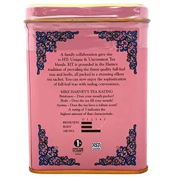 Harney & Sons Green Tea with Coconut, Ginger, and Vanilla Tea Tin - Green Tea with a Thai Twist - 20 Sachets (Pack of 2)