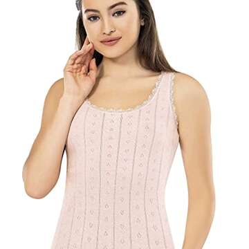 VAVONNE Women's Cotton Camisole - Soft & Comfy Tank Top