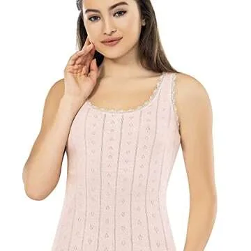 VAVONNE Women's Cotton Camisole - Soft & Comfy Tank Top