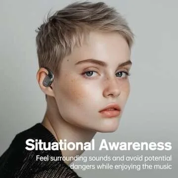 NEUNVOX Open-Ear Bluetooth Headphones 40H Playtime