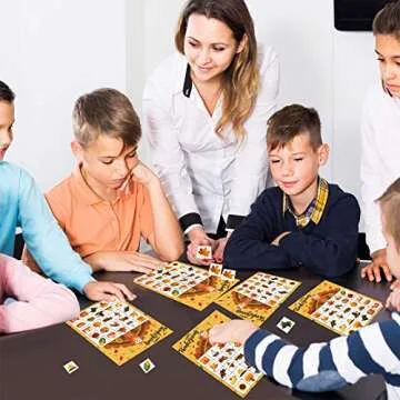 Happy Storm Thanksgiving Crafts for Kids, Thanksgiving Bingo Cards 24 Players Thanksgiving Games Party Favors for Kids Friendsgiving Activities Supplies Gifts for Kids