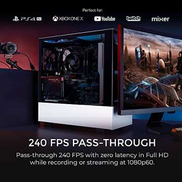 AVerMedia Live Gamer Duo. Dual HDMI 1080p PCIe Video Capture Card, Stream with 4k60 HDR and FHD 240fps Pass-Through, Work with DSLR, Xbox Series x/s, PS5, Nintendo Switch, Windows 11 (GC570D)