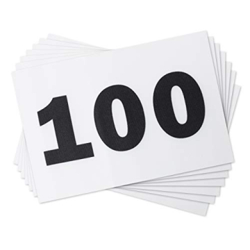 Durable Race Numbers Running Bibs for 5k Races and Sports Competitions