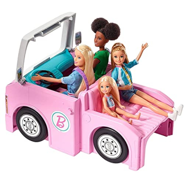 Barbie Camper Playset: 3-in-1 Adventure Toy with 50 Accessories