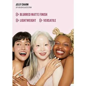 KAJA Jelly Charm - Versatile Lip & Blush Stain with Keychain