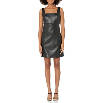 The Drop Vegan Leather Mini Dress for Stylish Occasions