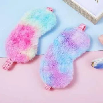 YUXIANLB Plush Eye Masks - Travel & Sleep Comfort