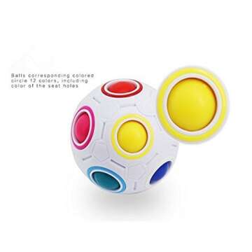 Cuberspeed Rainbow Ball Fidget Puzzle - Fun for All Ages