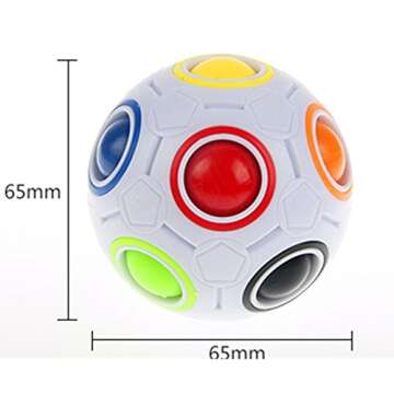 Cuberspeed Rainbow Ball Fidget Puzzle - Fun for All Ages