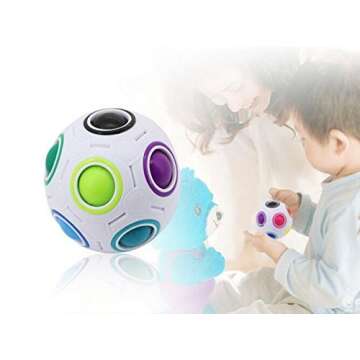 Cuberspeed Rainbow Ball Fidget Puzzle - Fun for All Ages