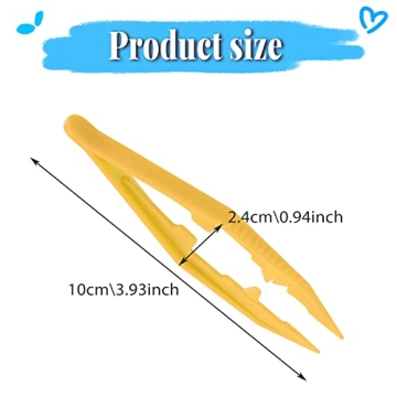 LeonBach Bulk Tweezers for DIY Crafts and Jewelry Making