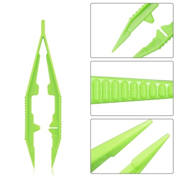 LeonBach Bulk Tweezers for DIY Crafts and Jewelry Making