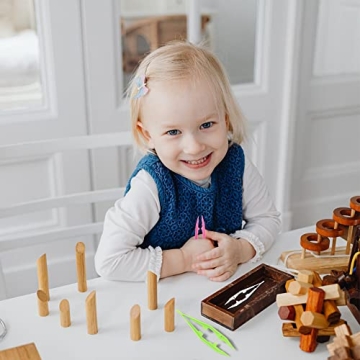 LeonBach Bulk Tweezers for DIY Crafts and Jewelry Making