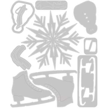 Tim Holtz-Sizzix-10 Thinlit Dies Winter Wishes