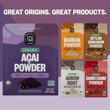 FGO Organic Acai Powder 4oz Freeze Dried Superfood
