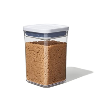 OXO Good Grips POP Container - Airtight Food Storage - Small Square Short 1.1 Qt Ideal for 1 lb of b...