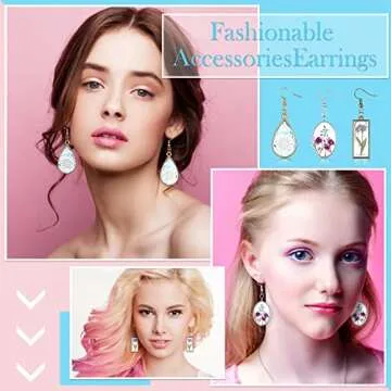 Inbagi 180 Pieces Open Bezels for Resin Jewelry Making Kit Hollow Frame Pendants Assorted Geometric Frame Charms for Resin Casting Necklace Earring