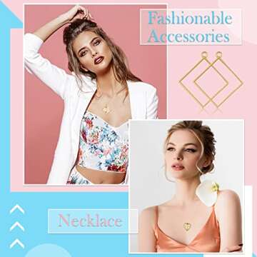 Inbagi 180 Pieces Open Bezels for Resin Jewelry Making Kit Hollow Frame Pendants Assorted Geometric Frame Charms for Resin Casting Necklace Earring