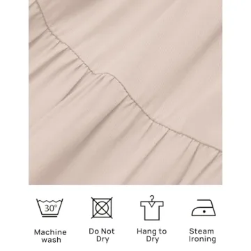 ZESICA 2024 Summer Flutter Sleeve Midi Dress Apricot