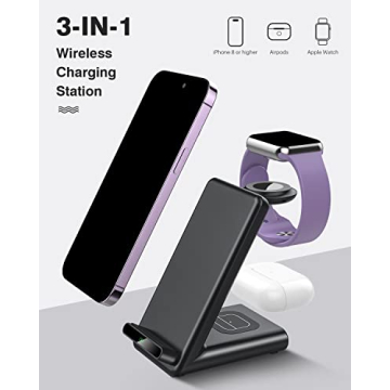 3 in 1 Wireless Charging Station for Apple Devices