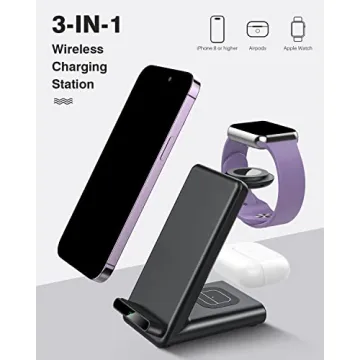 3 in 1 Wireless Charging Station for Apple Devices